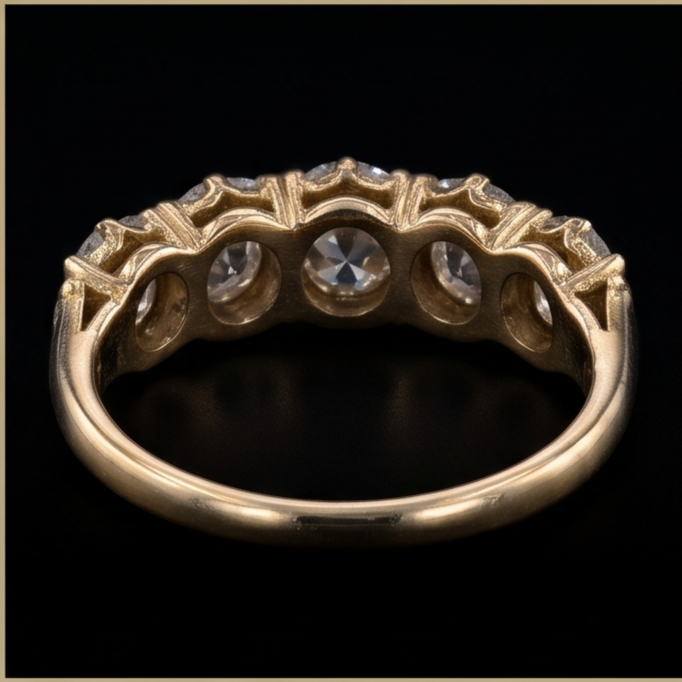 Echter Diamant Memoire-Ring 5 Karat