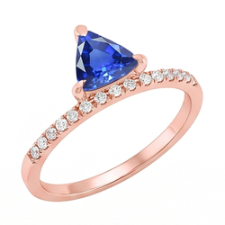 Echter Diamant Ring 1.50 Karat - 14K Roségold