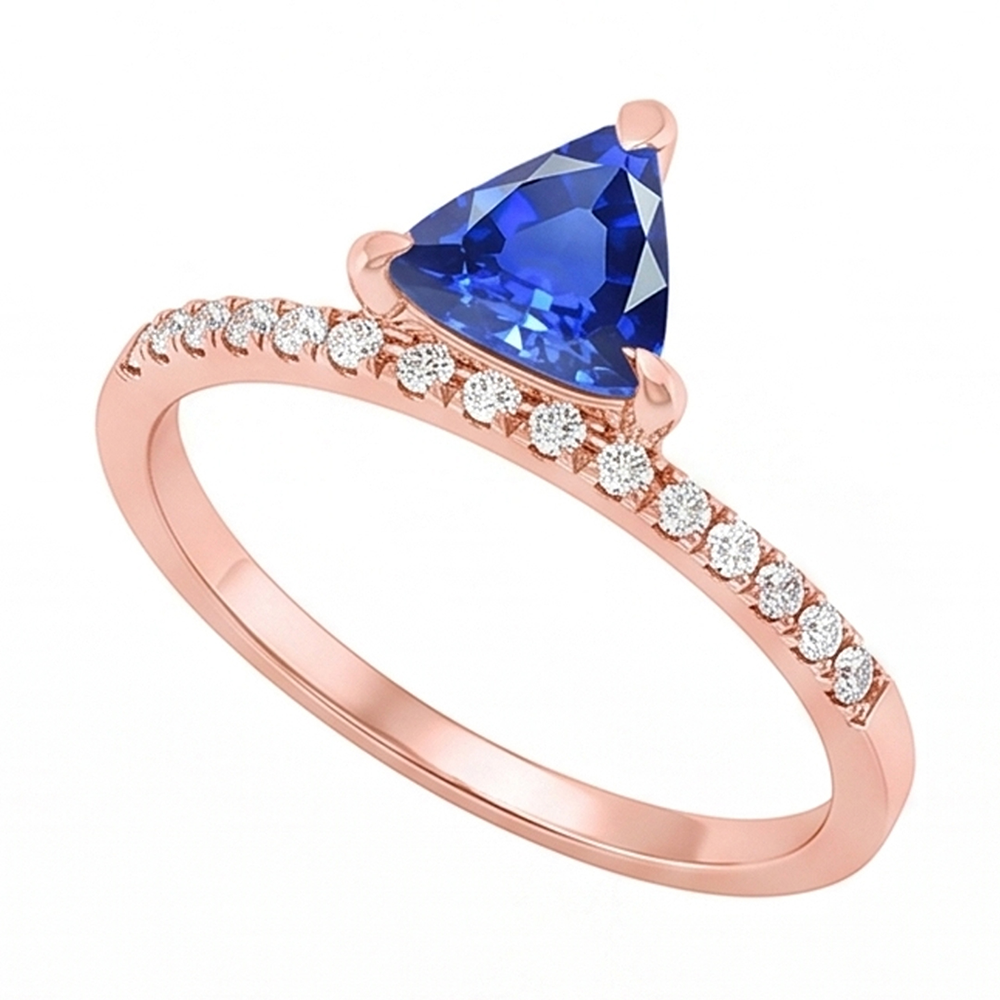 Echter Diamant Ring 1.50 Karat - 14K Roségold