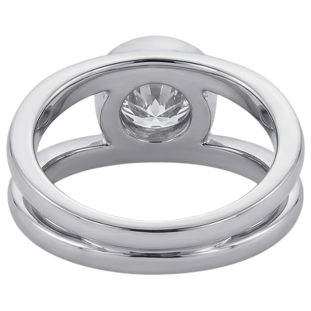 Echter Diamant Ring 1.50 Karat - 14K Weissgold