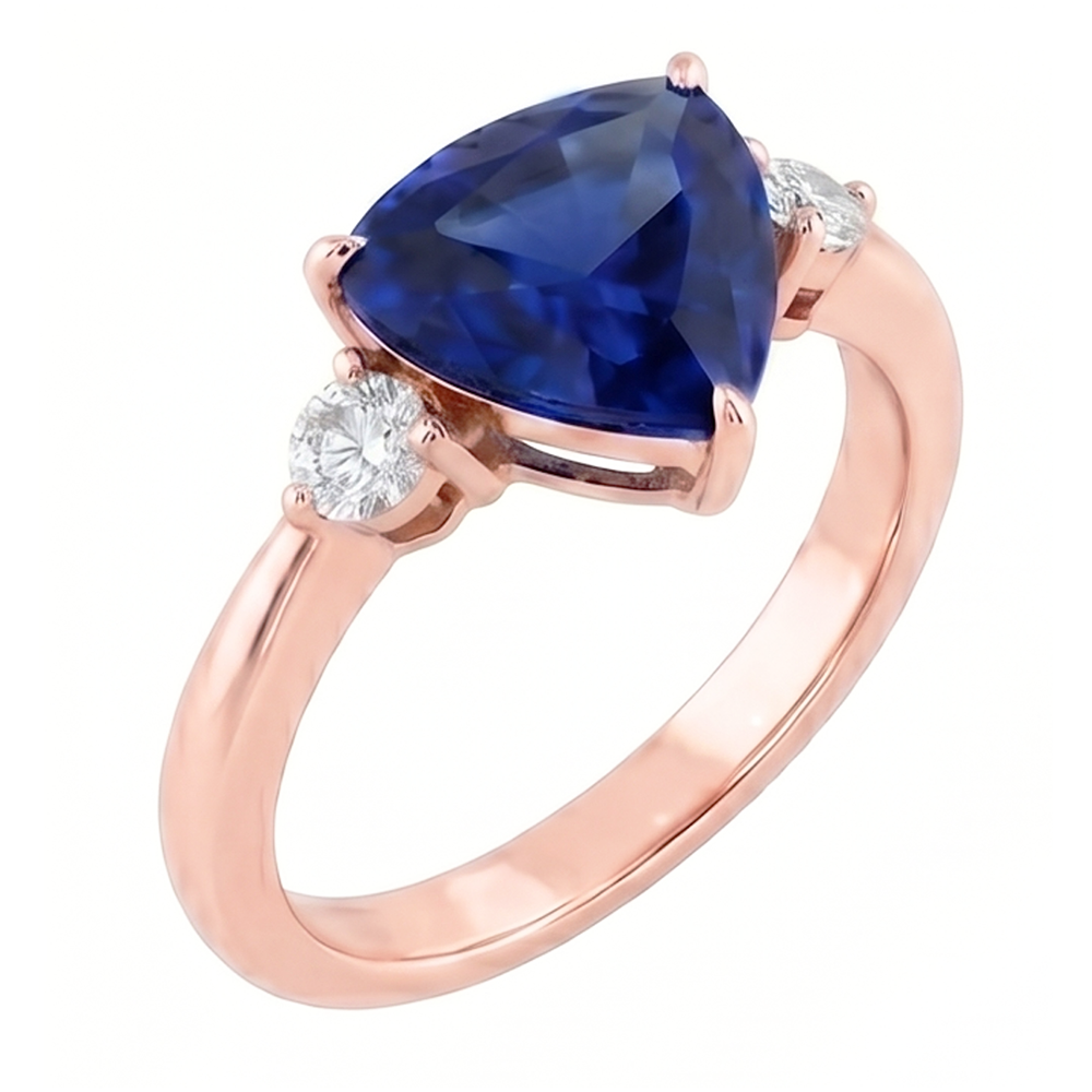 Echter Diamant Ring 1.75 Karat - 14K Roségold
