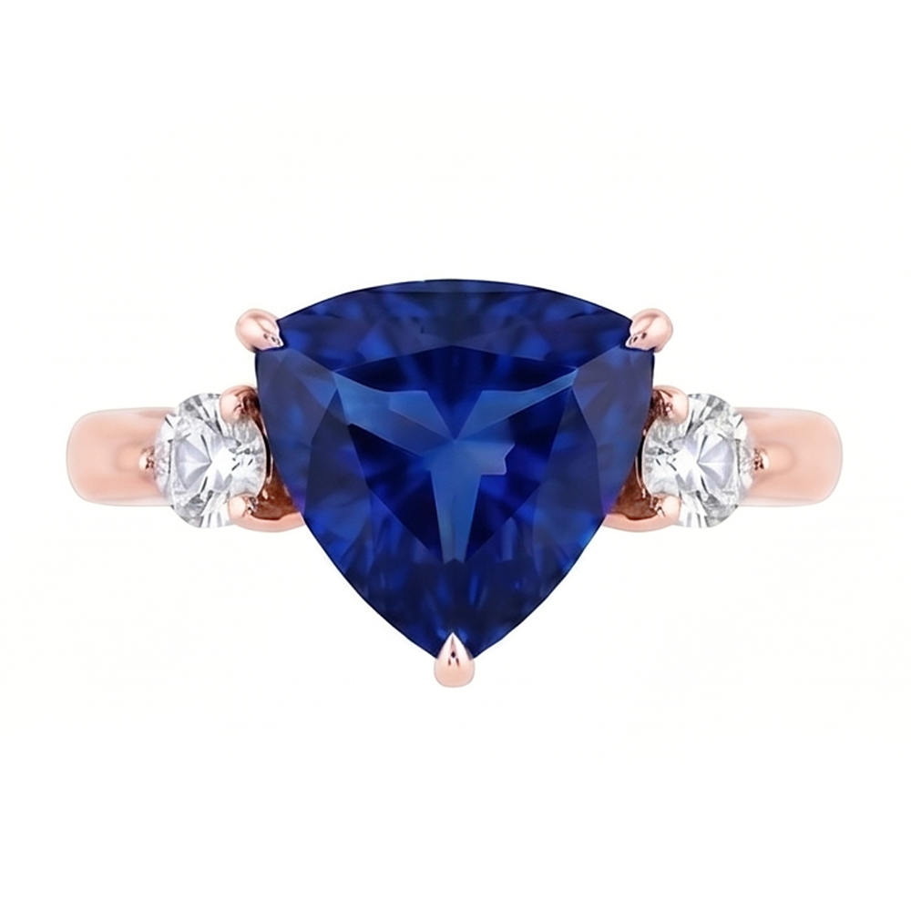 Echter Diamant Ring 1.75 Karat - 14K Roségold