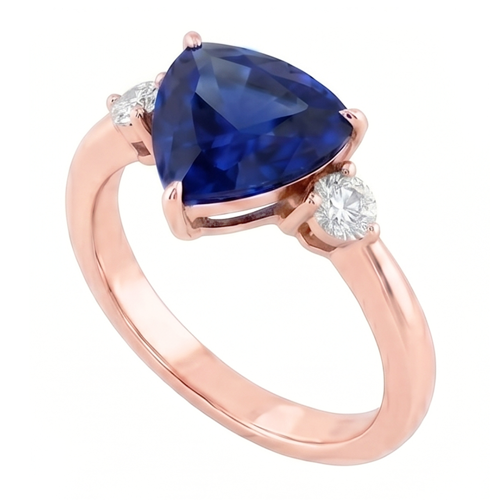 Echter Diamant Ring 1.75 Karat - 14K Roségold