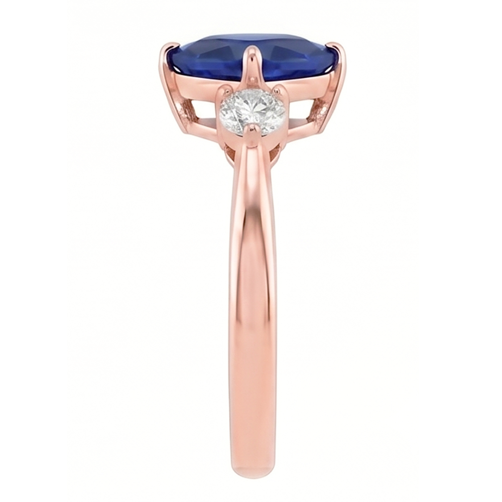 Echter Diamant Ring 1.75 Karat - 14K Roségold