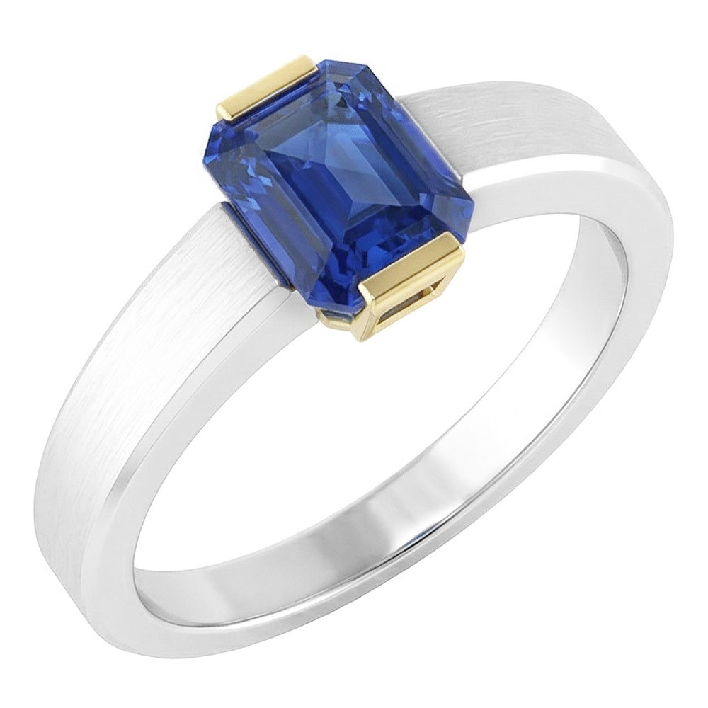 Echter Diamant Ring 1 Karat - 14K Bicolor Gold