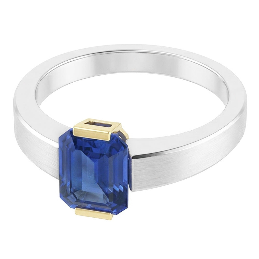 Echter Diamant Ring 1 Karat - 14K Bicolor Gold