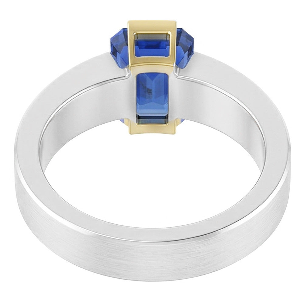 Echter Diamant Ring 1 Karat - 14K Bicolor Gold