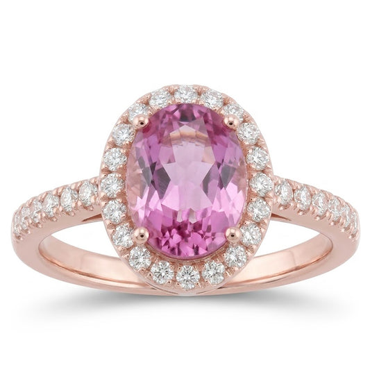 Echter Diamant Ring 15.80 Karat - 14K Roségold