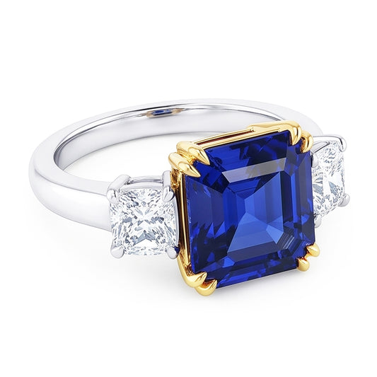 Echter Diamant Ring 2.50 Karat - 14K Bicolor Gold