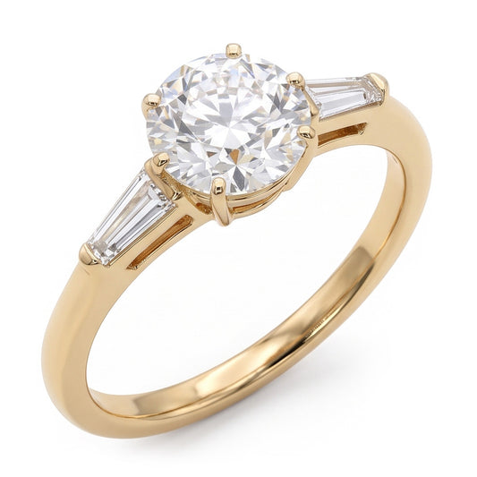 Echter Diamant Ring 2.50 Karat - 14K Bicolor Gold