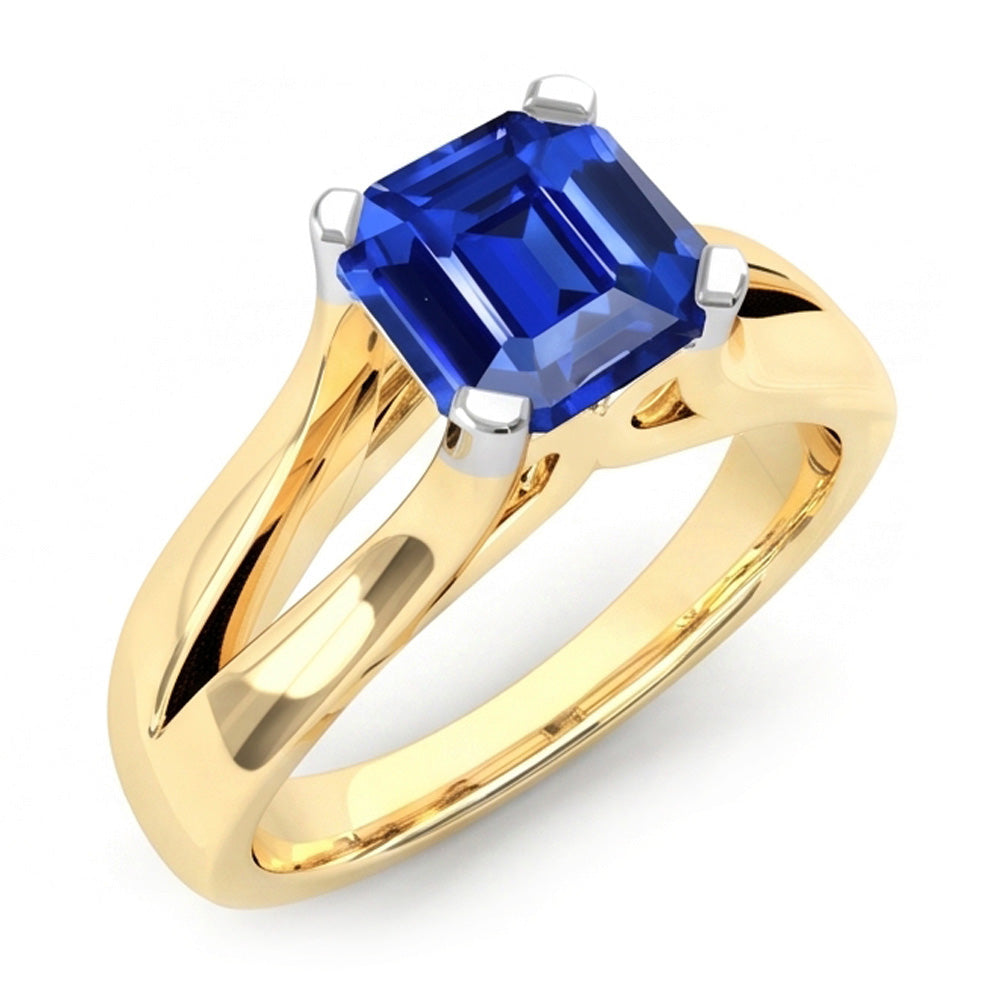 Echter Diamant Ring 2.50 Karat - 14K Bicolor Gold