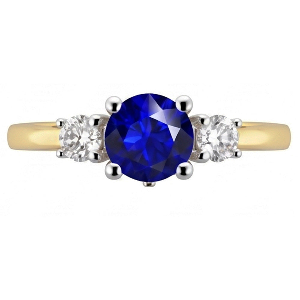 Echter Diamant Ring 2.50 Karat - 14K Bicolor Gold