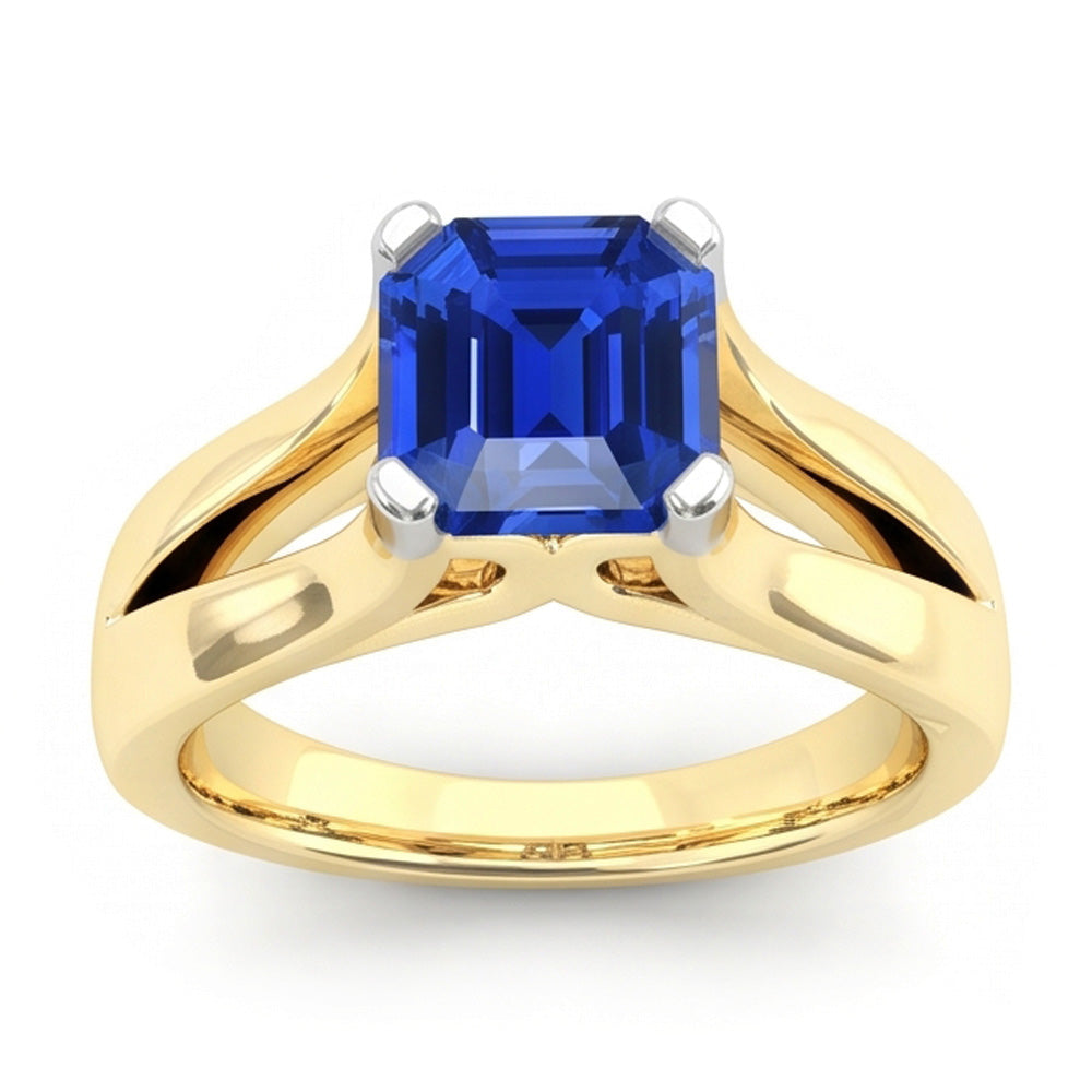 Echter Diamant Ring 2.50 Karat - 14K Bicolor Gold