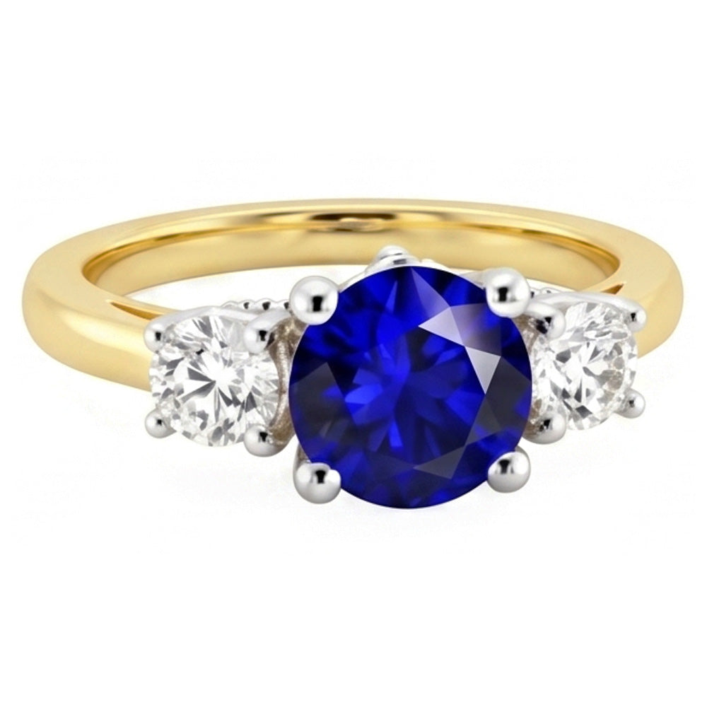 Echter Diamant Ring 2.50 Karat - 14K Bicolor Gold