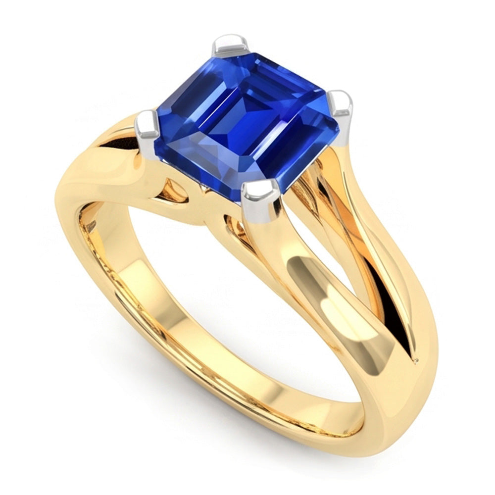 Echter Diamant Ring 2.50 Karat - 14K Bicolor Gold