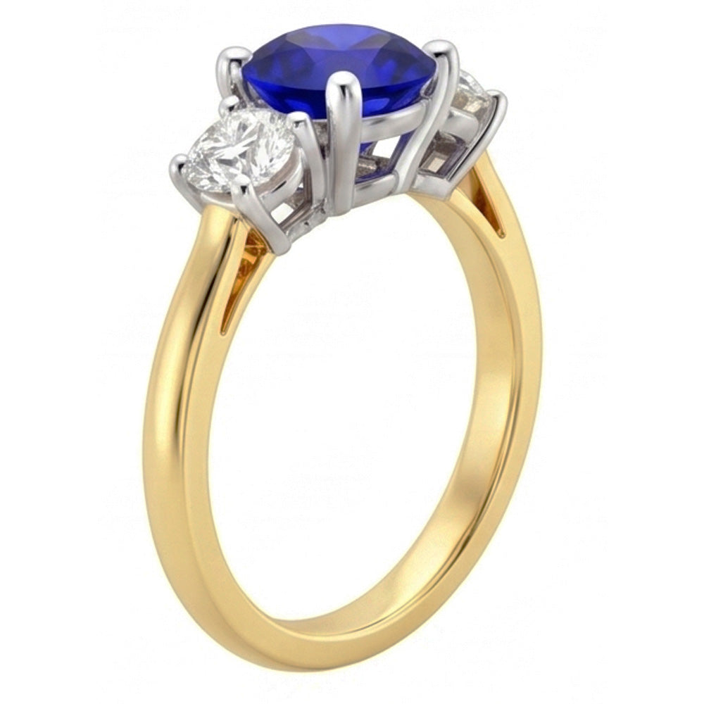 Echter Diamant Ring 2.50 Karat - 14K Bicolor Gold