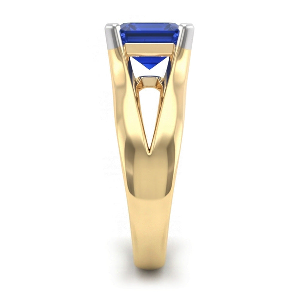 Echter Diamant Ring 2.50 Karat - 14K Bicolor Gold