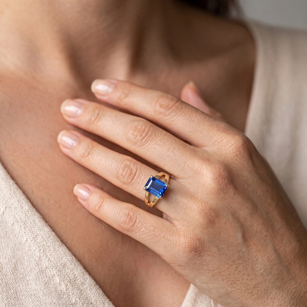 Echter Diamant Ring 2.50 Karat - 14K Bicolor Gold
