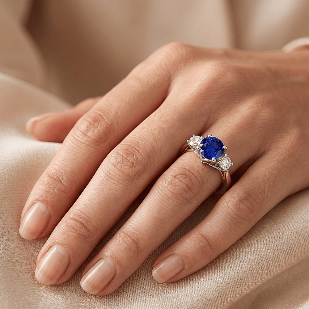 Echter Diamant Ring 2.50 Karat - 14K Bicolor Gold