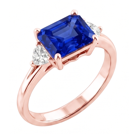 Echter Diamant Ring 2.50 Karat - 14K Roségold