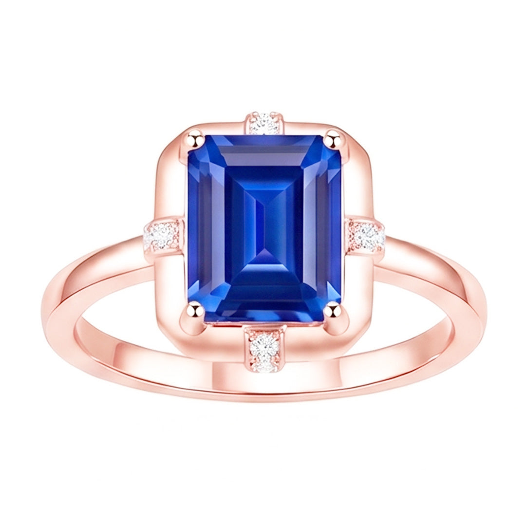 Echter Diamant Ring 2.50 Karat - 14K Roségold
