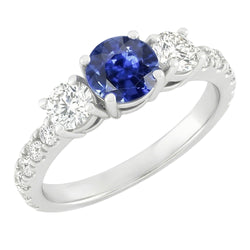 Echter Diamant Ring 2.50 Karat - 14K Weissgold