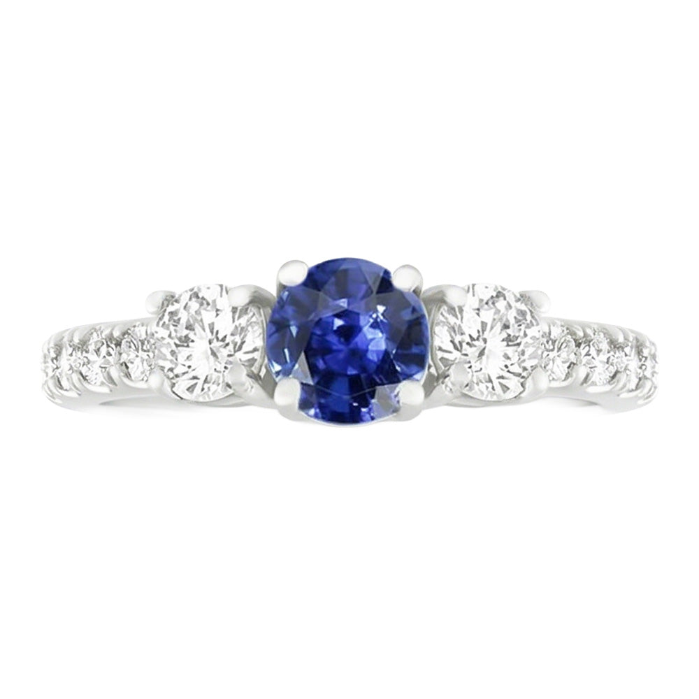 Echter Diamant Ring 2.50 Karat - 14K Weissgold