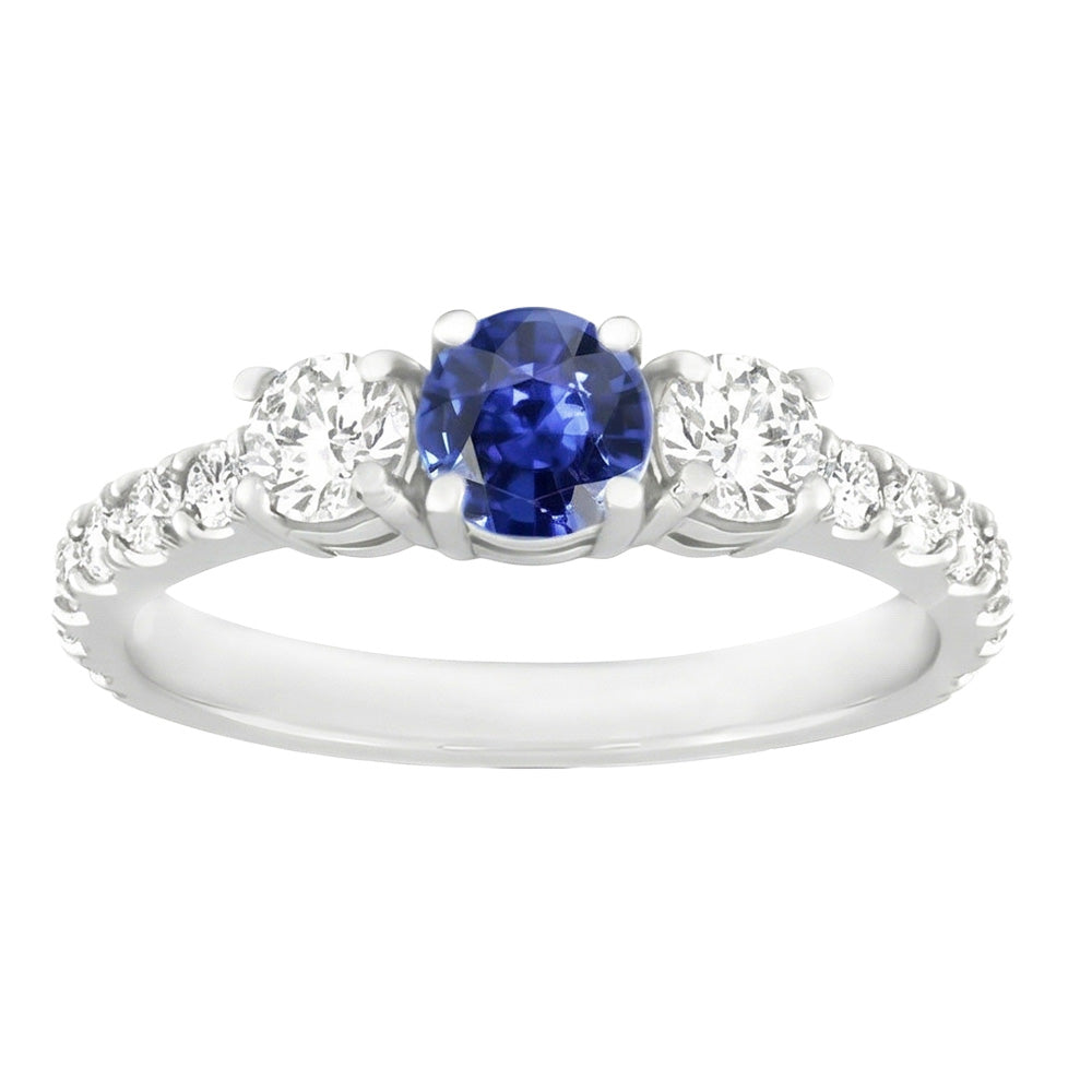 Echter Diamant Ring 2.50 Karat - 14K Weissgold