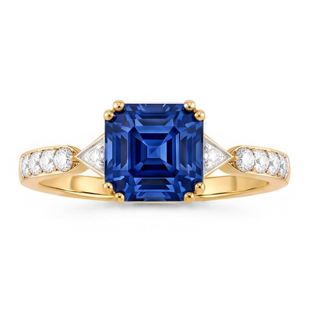 Echter Diamant Ring 2.50 Karat - Bicolor Gold