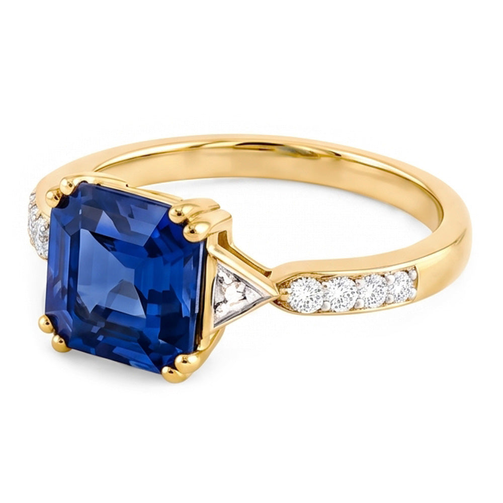 Echter Diamant Ring 2.50 Karat - Bicolor Gold