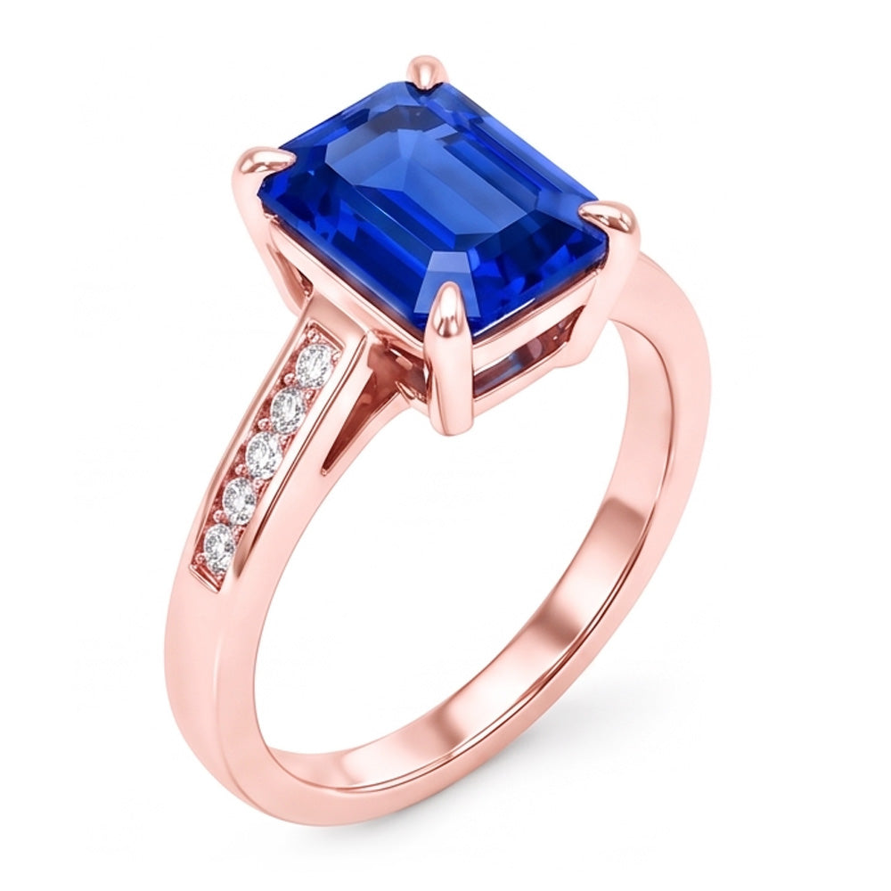 Echter Diamant Ring 2.75 Karat - 14K Roségold