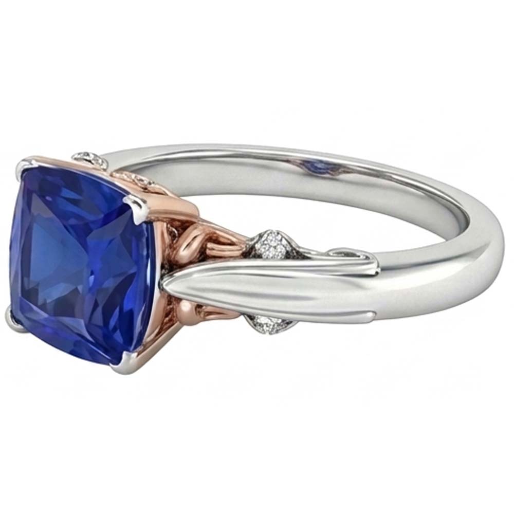 Echter Diamant Ring 2 Karat - 14K Bicolor Gold