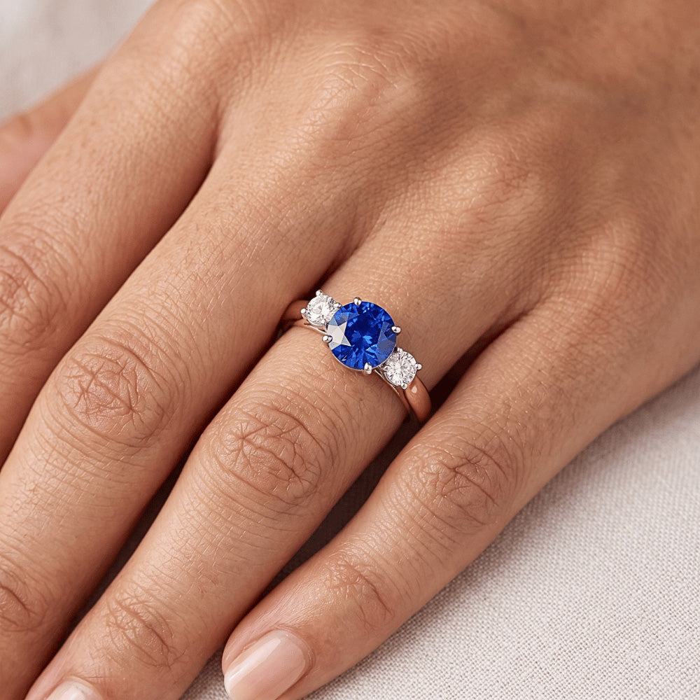 Echter Diamant Ring 2 Karat - 14K Bicolor Gold