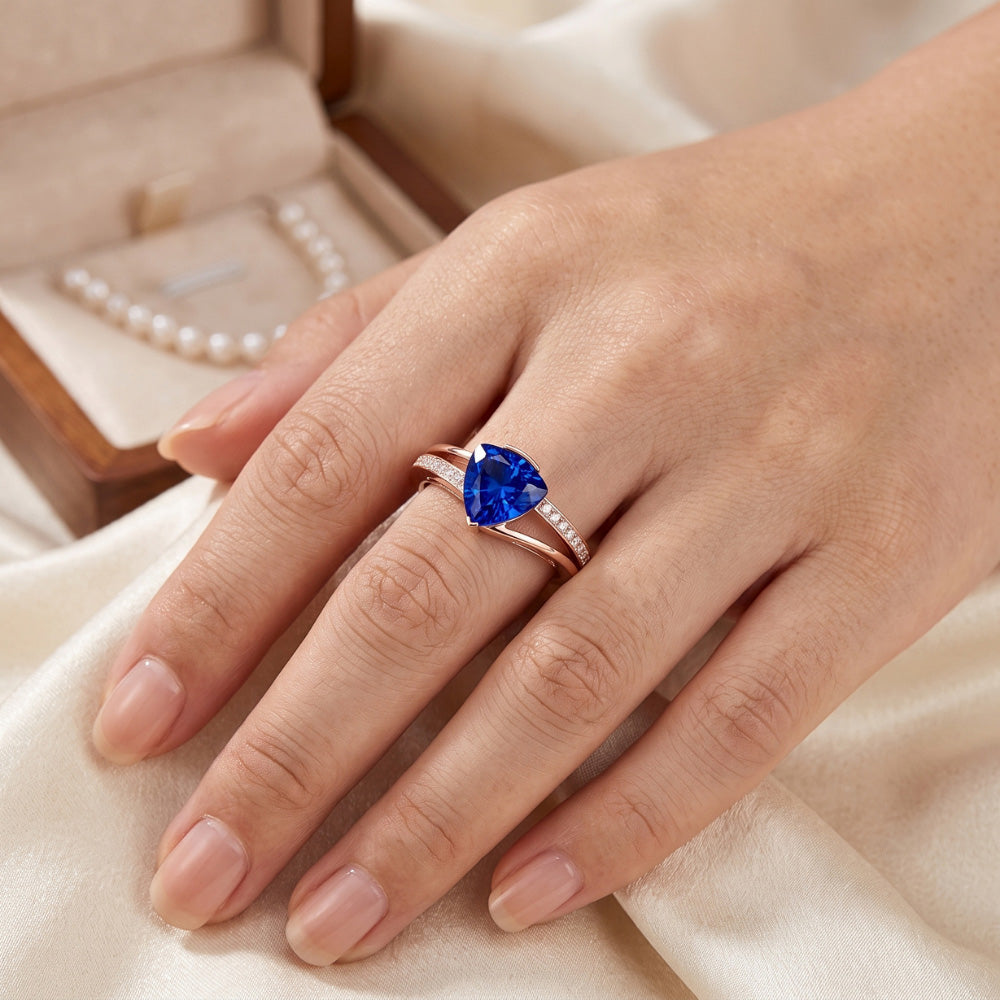 Echter Diamant Ring 2 Karat - 14K Roségold