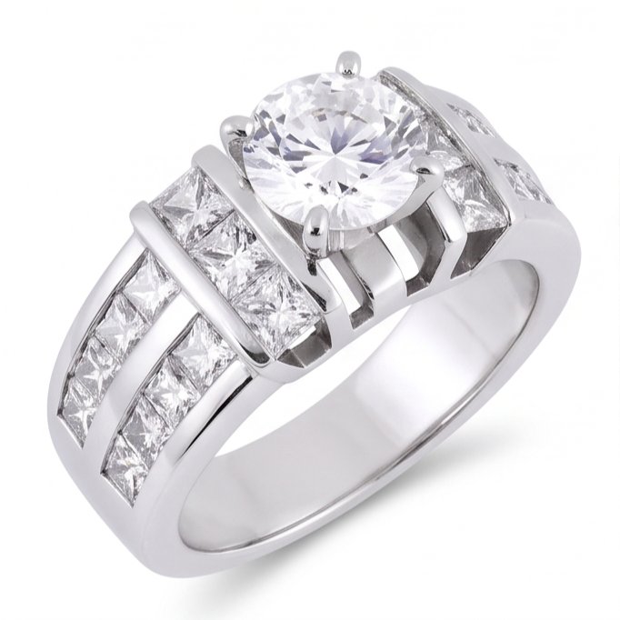 Echter Diamant Ring 3.01 Karat - Platin