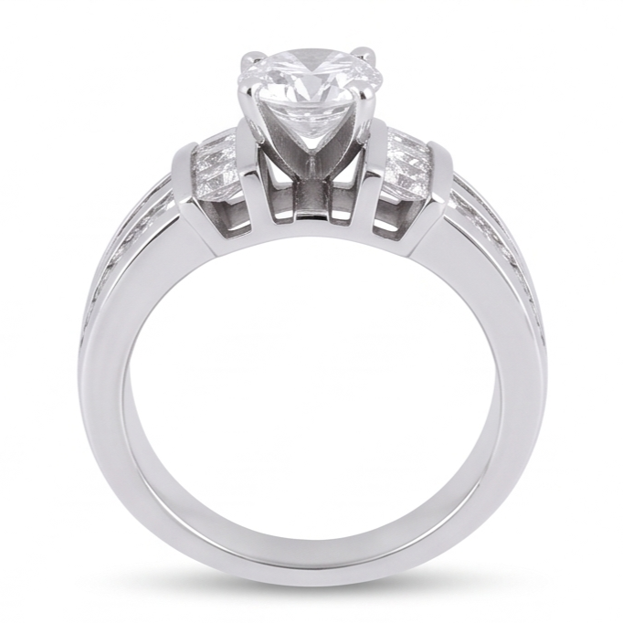 Echter Diamant Ring 3.01 Karat - Platin