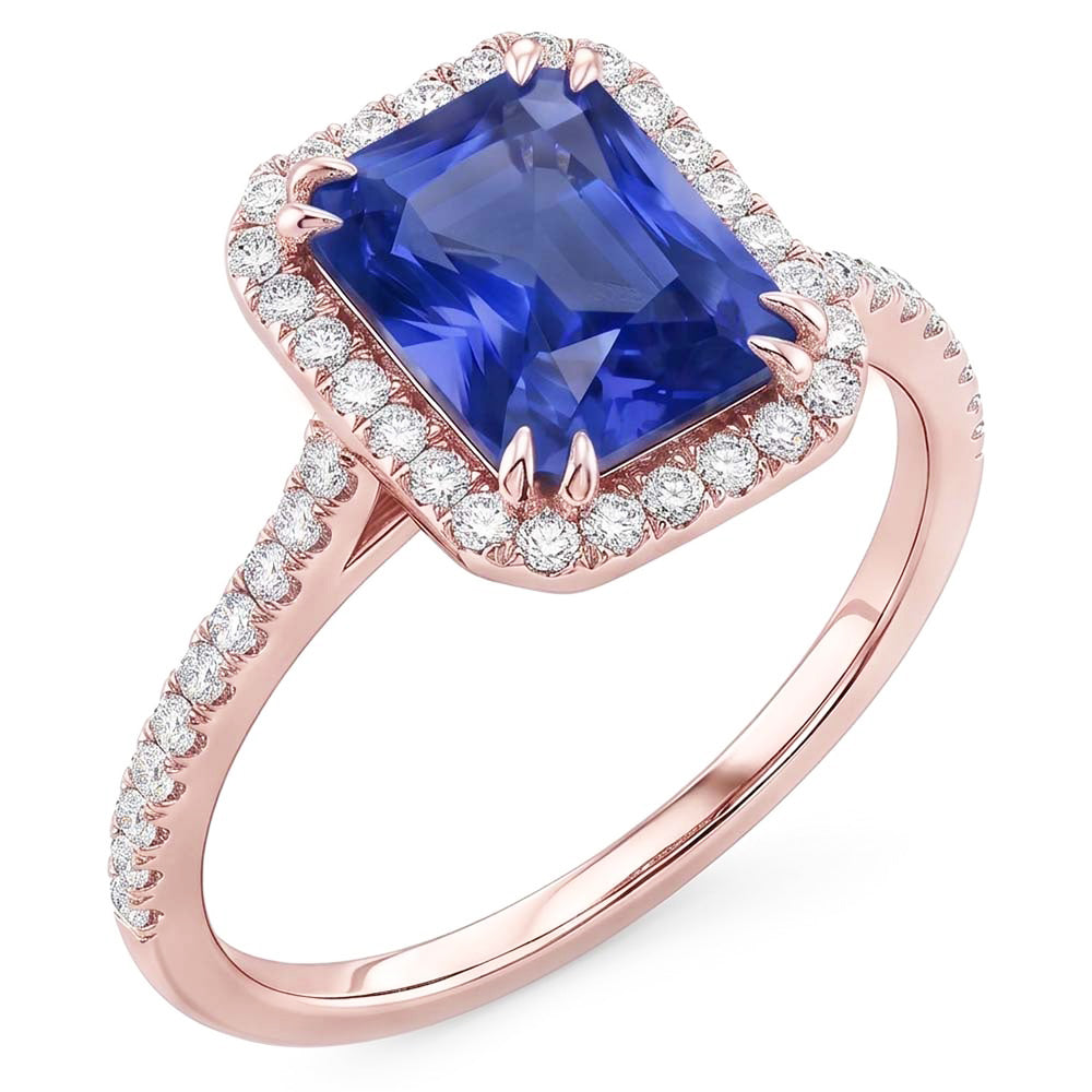 Echter Diamant Ring 3.50 Karat - 14K Roségold