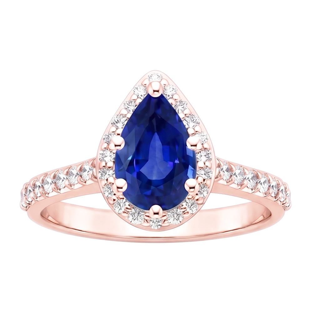 Echter Diamant Ring 3.50 Karat - 14K Roségold