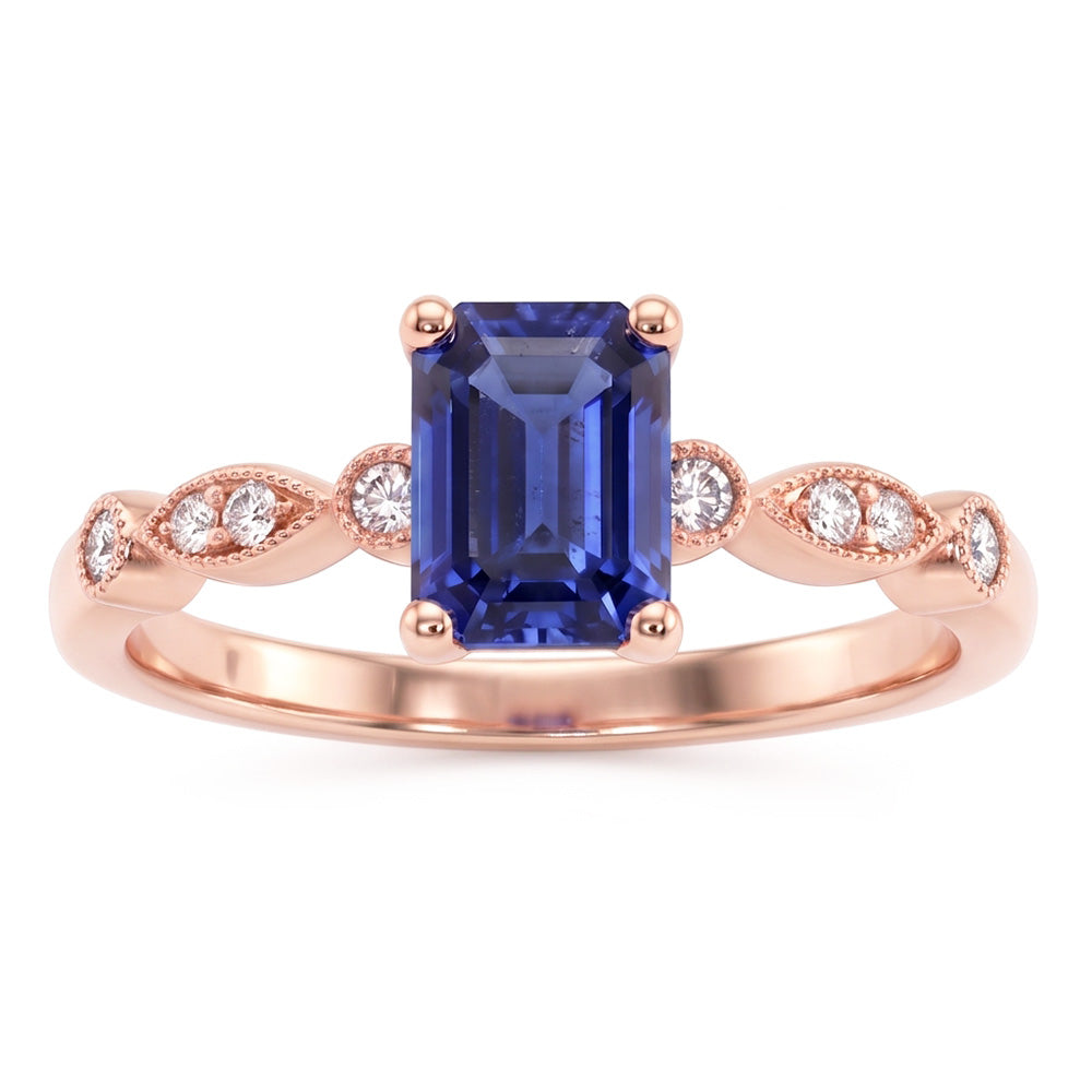 Echter Diamant Ring 3.50 Karat - 14K Roségold
