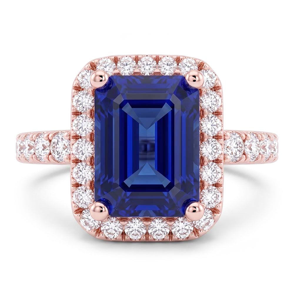 Echter Diamant Ring 3.50 Karat - 14K Roségold