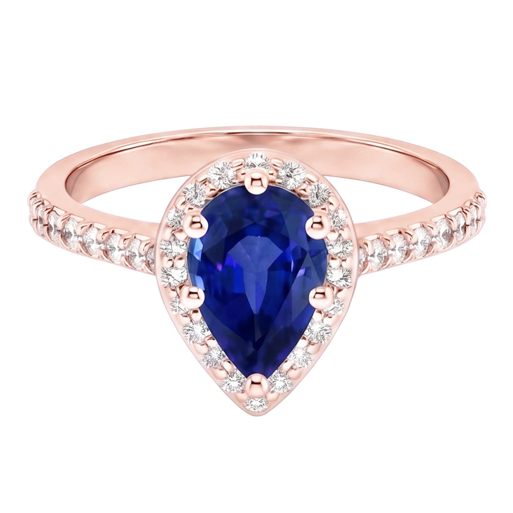 Echter Diamant Ring 3.50 Karat - 14K Roségold