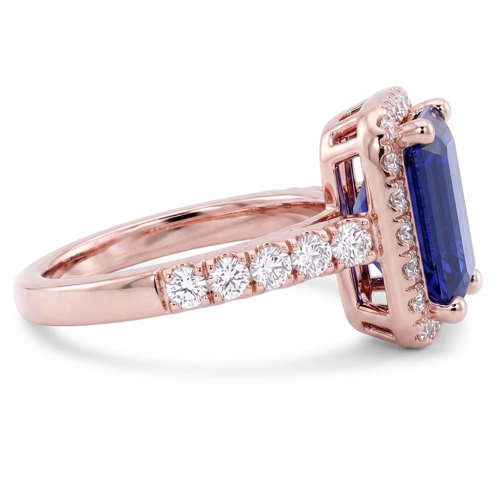 Echter Diamant Ring 3.50 Karat - 14K Roségold