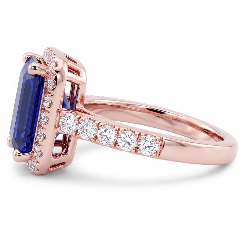 Echter Diamant Ring 3.50 Karat - 14K Roségold
