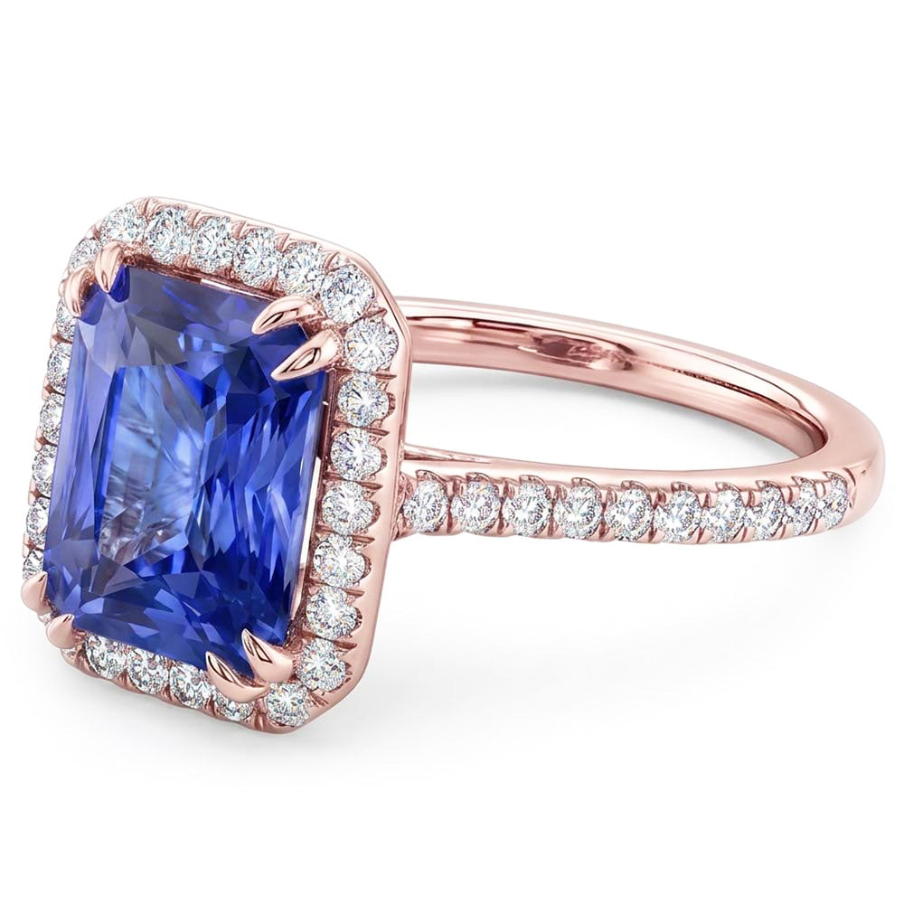 Echter Diamant Ring 3.50 Karat - 14K Roségold