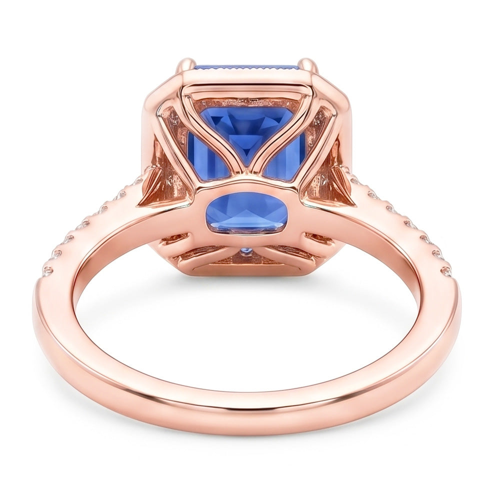 Echter Diamant Ring 3.50 Karat - 14K Roségold