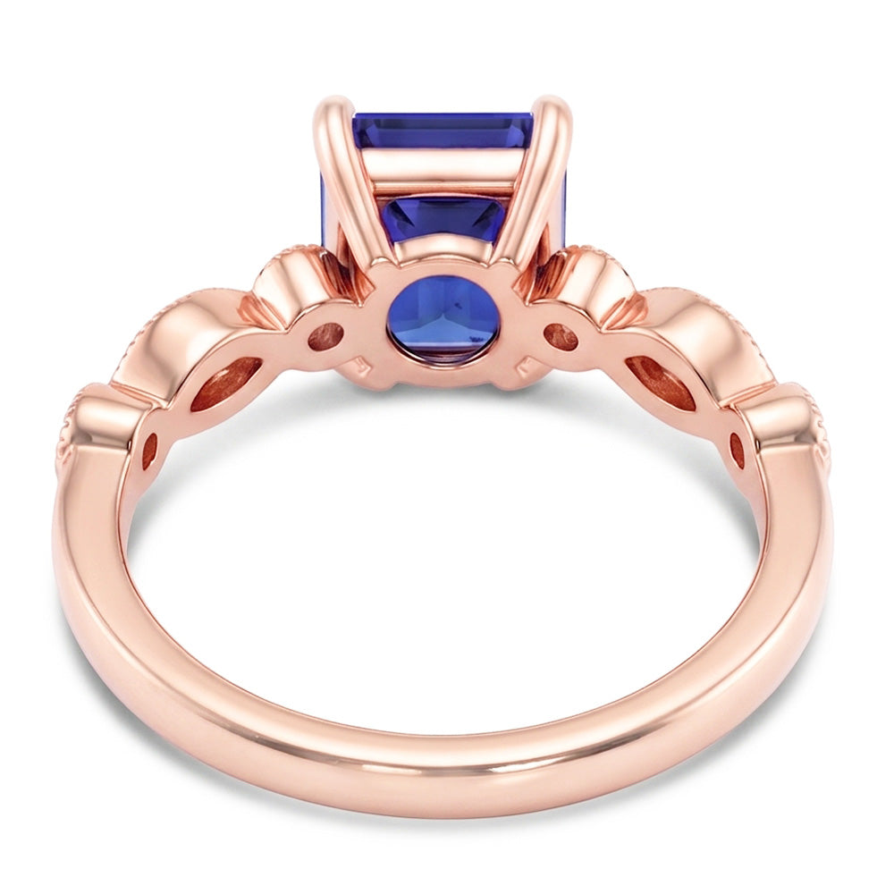 Echter Diamant Ring 3.50 Karat - 14K Roségold