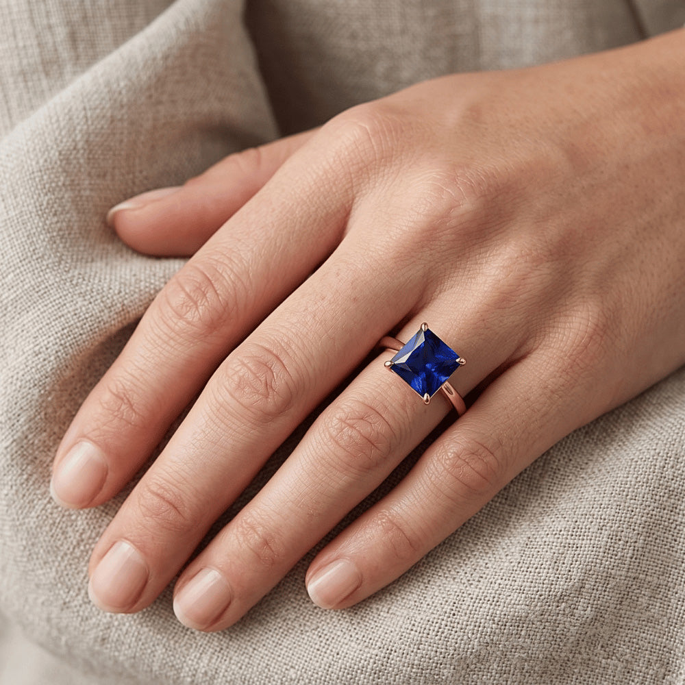Echter Diamant Ring 3.50 Karat - 14K Roségold