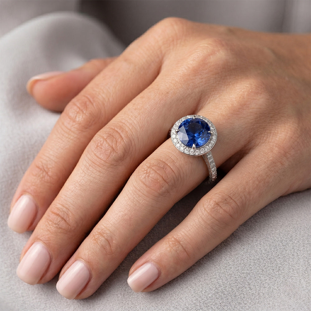 Echter Saphir Ring GIA ZERTIFIZIERT 3,44 Karat
