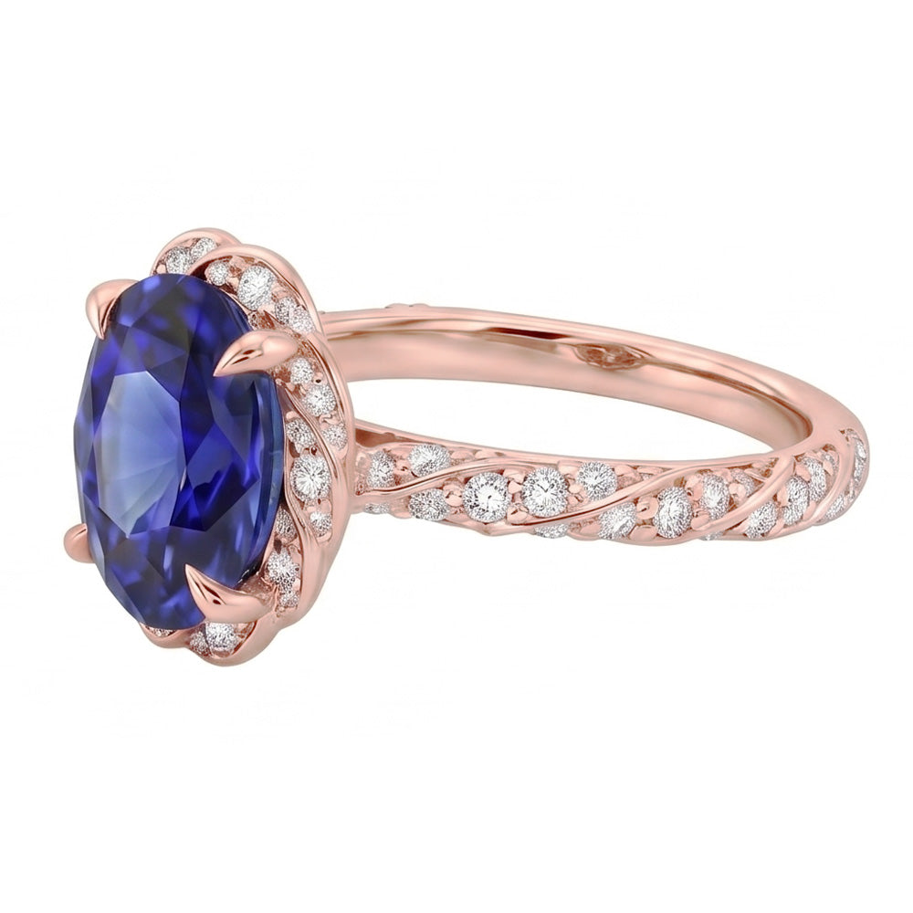 Echter Diamant Ring 3.50 Karat - Roségold