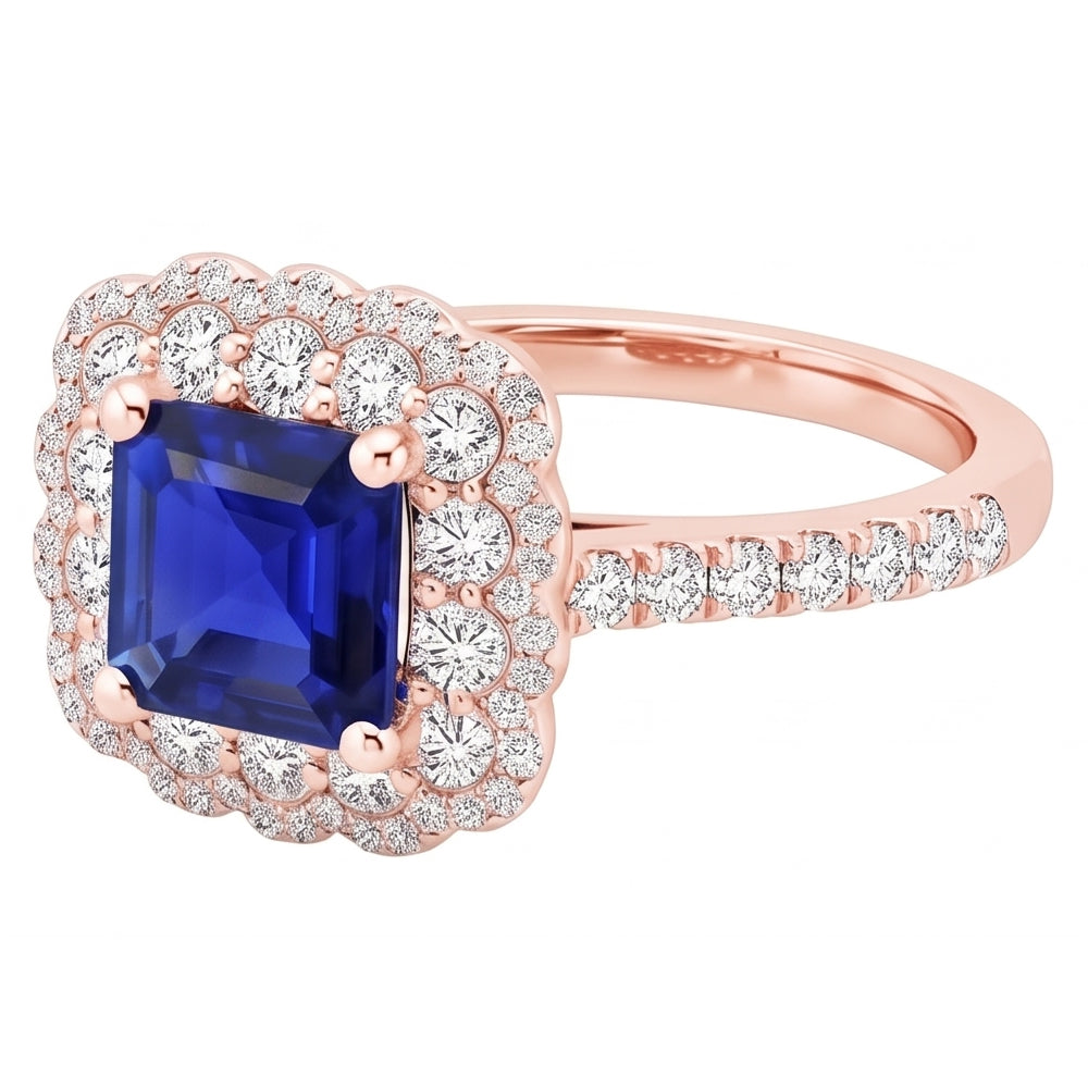 Echter Diamant Ring 3.75 Karat - 14K Roségold